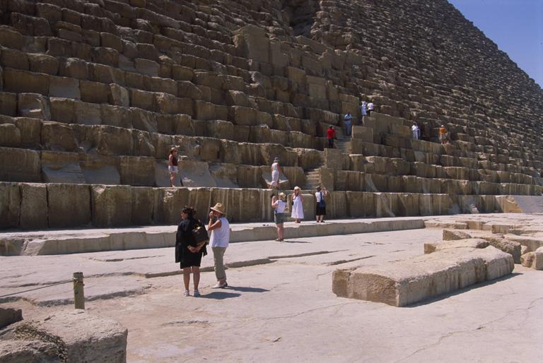 Base of The Pyramid of Khufu (Cheops) - Giza - image