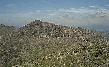Bowfell from Shelter Crags