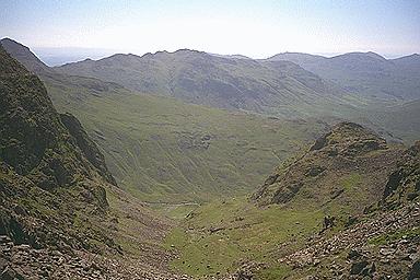 Eskdale from Broad Crag Col