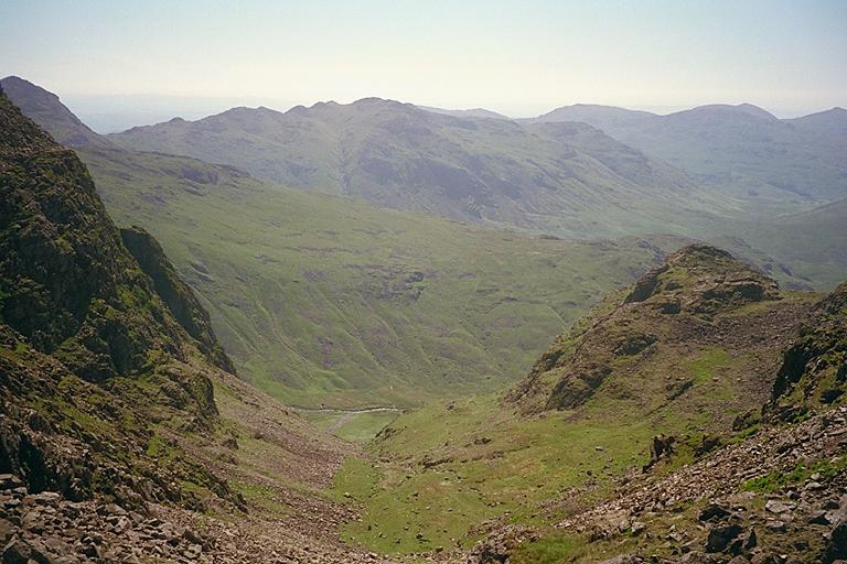 Eskdale from Broad Crag Col
