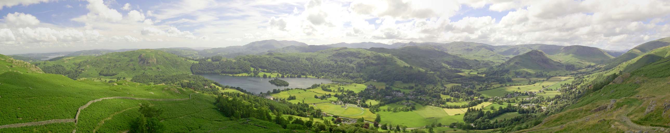 Grey Crag, Grasmere - Western Panorama