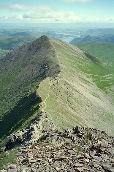 Swirral Edge from Helvellyn