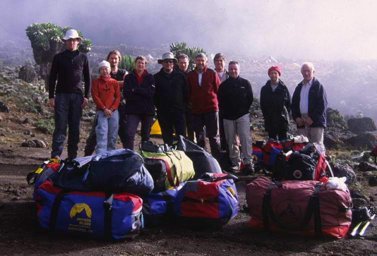 Expedition Group at barranco Camp