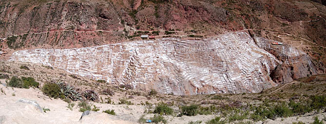 The Maras Saltpans from Above