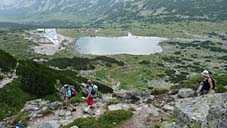 Icy Lake from the ascent to the summit