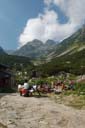 Relaxing by the chalet